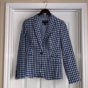 J Crew Campbell Gingham Blazer